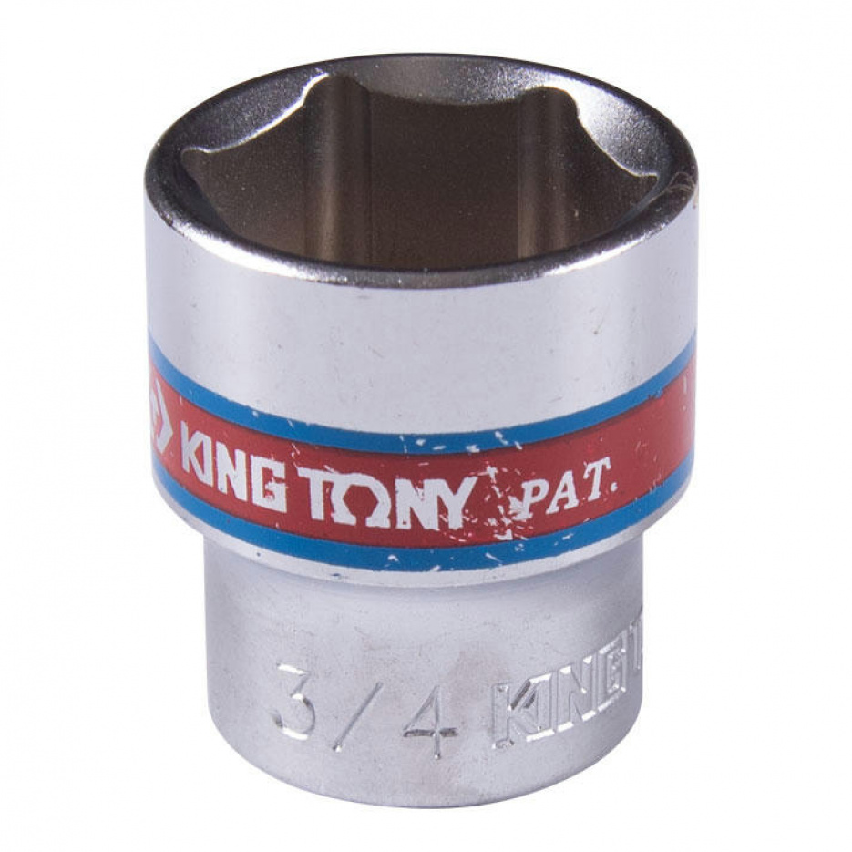 Головка торцевая стандартная шестигранная 3/8", 3/4", дюймовая KING TONY 333524S